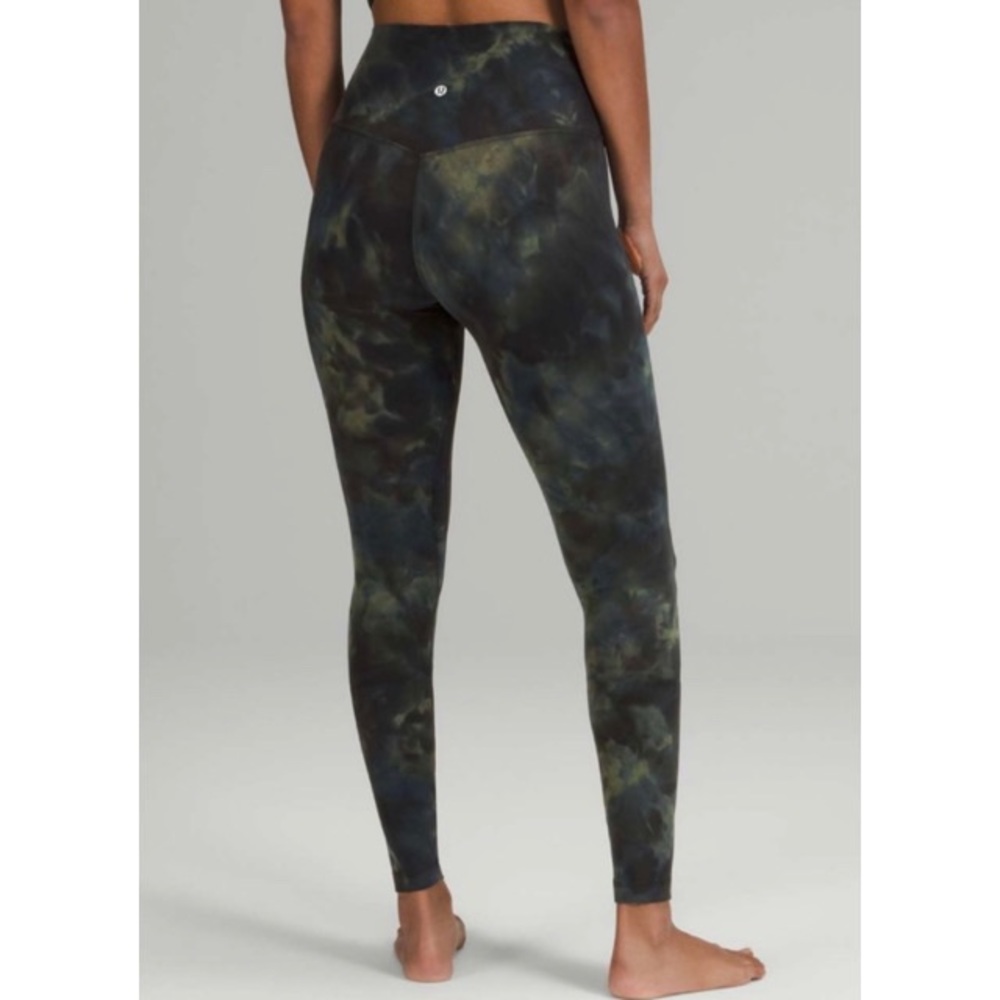 Lululemon Align 28” Diamond Dye Graphite Grey Bronze Green